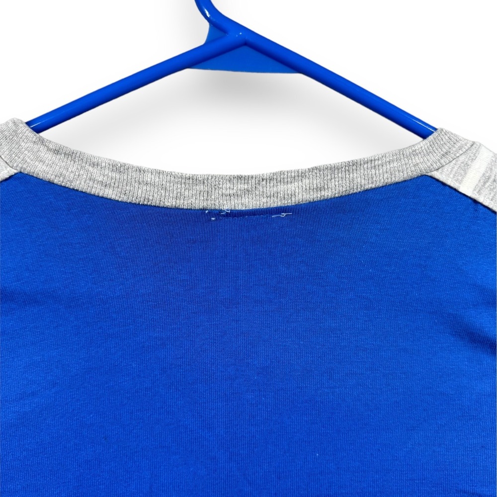 Reflex-5 Mens Sweatshirt Long Sleeves Crew Neck Pullover Colorblock Blue Gray M - Picture 8 of 8